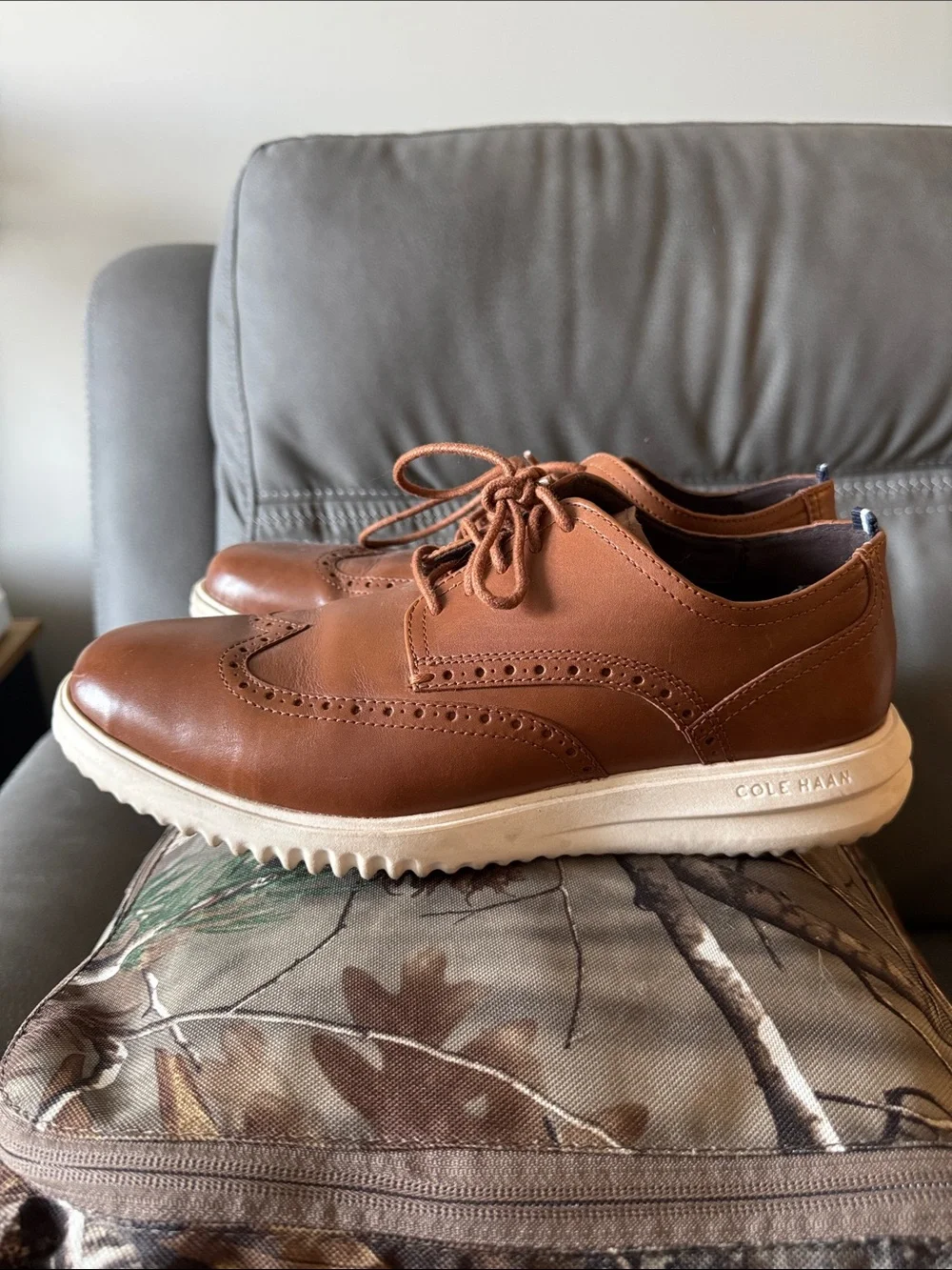 Cole Haan Grand+ Wingtip Men's Leather Oxford Shoes